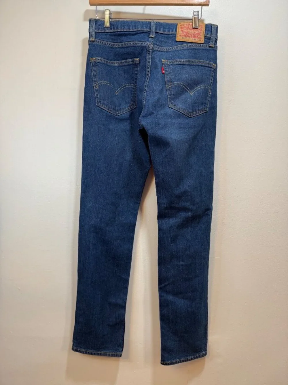 Levis 511 Slim Fit Distressed Jeans W30 L32 Blue Denim